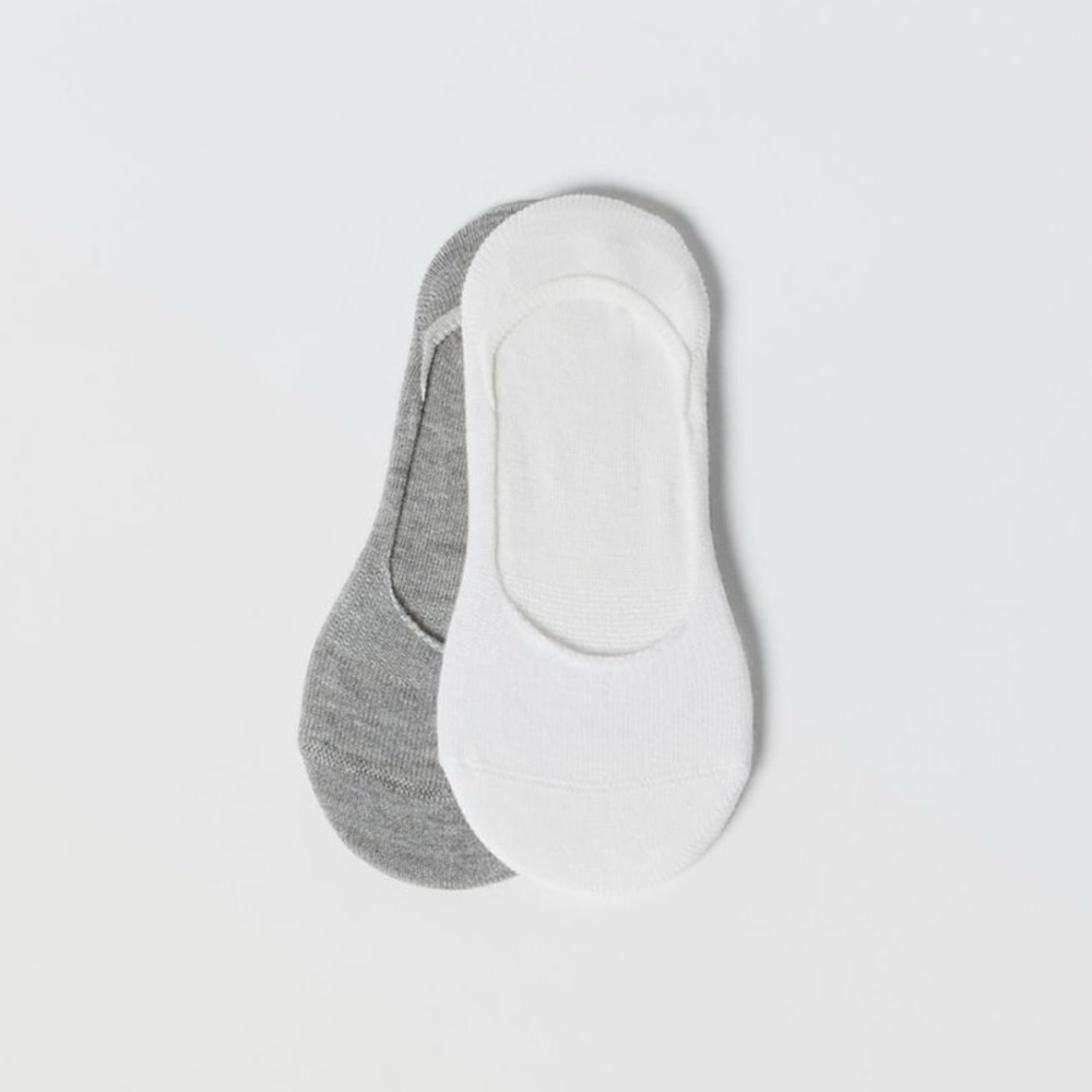 Zara kids, two-pack pairs of basic NO-SHOW socks, 2-4 years
